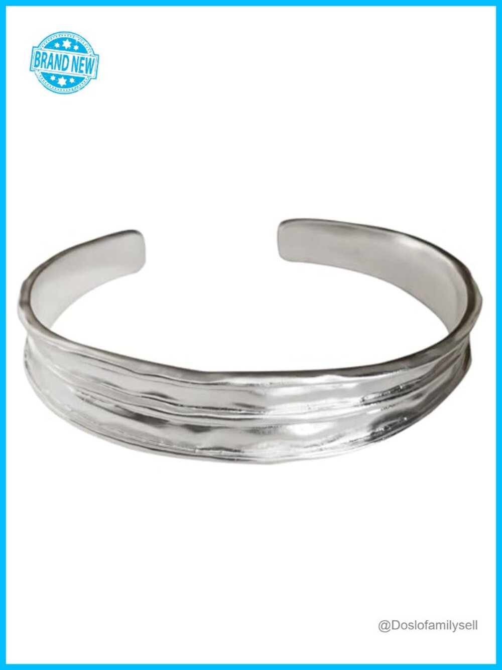 925 Sterling Silver Bangles Open Adjustable Cuff Bracelets for Women Stackable